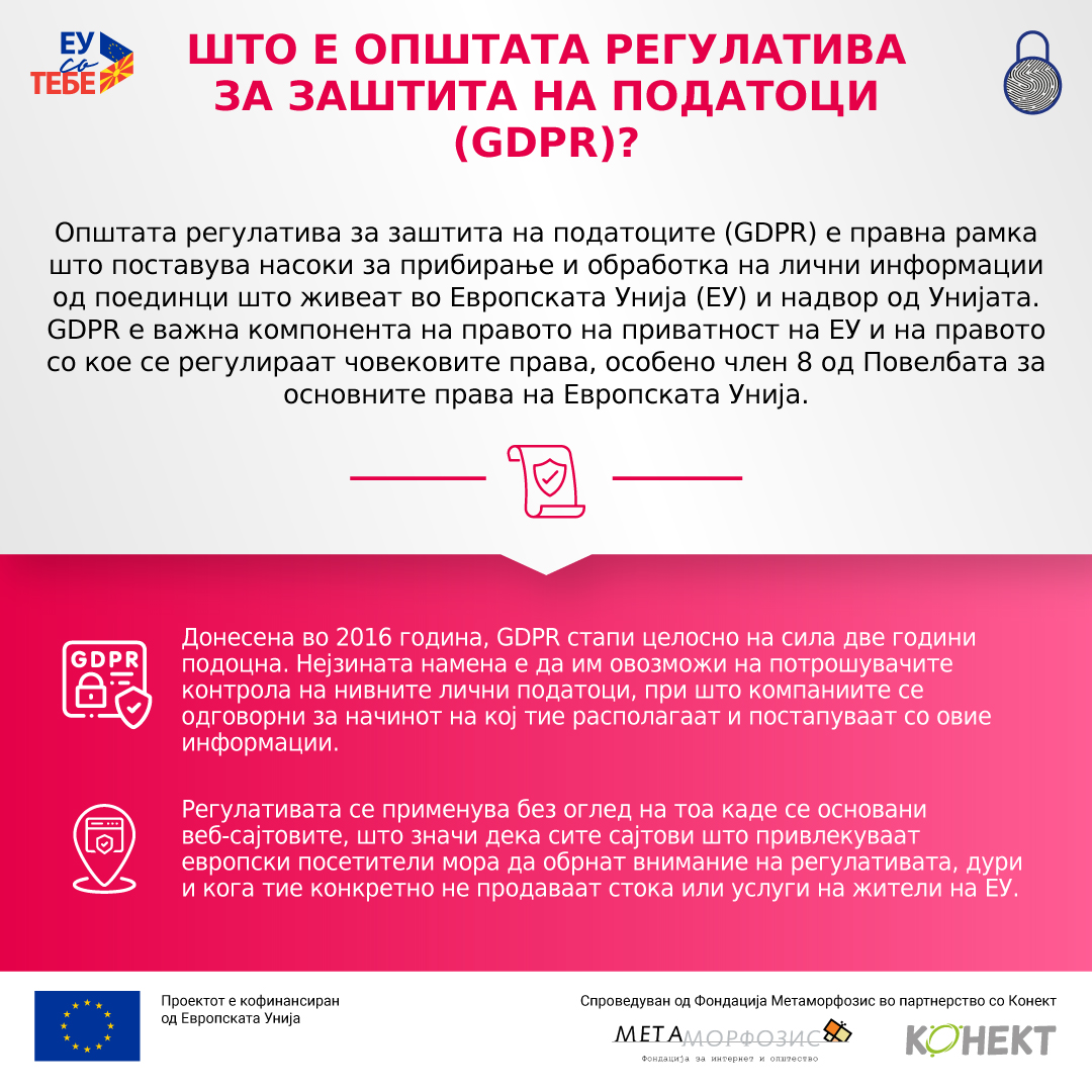 Што е општа регулатива за заштита на податоци (GDPR)?
